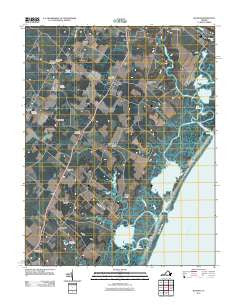 Bloxom Virginia Historical topographic map, 1:24000 scale, 7.5 X 7.5 Minute, Year 2011