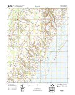 Bloxom Virginia Historical topographic map, 1:24000 scale, 7.5 X 7.5 Minute, Year 2013
