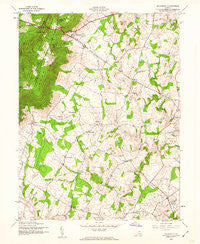 Bluemont Virginia Historical topographic map, 1:24000 scale, 7.5 X 7.5 Minute, Year 1943