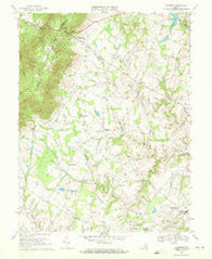 Bluemont Virginia Historical topographic map, 1:24000 scale, 7.5 X 7.5 Minute, Year 1970