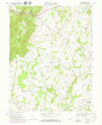 Bluemont Virginia Historical topographic map, 1:24000 scale, 7.5 X 7.5 Minute, Year 1970