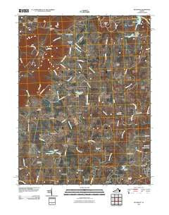 Bluemont Virginia Historical topographic map, 1:24000 scale, 7.5 X 7.5 Minute, Year 2010