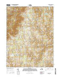 Bluemont Virginia Current topographic map, 1:24000 scale, 7.5 X 7.5 Minute, Year 2016