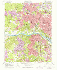 Bon Air Virginia Historical topographic map, 1:24000 scale, 7.5 X 7.5 Minute, Year 1964