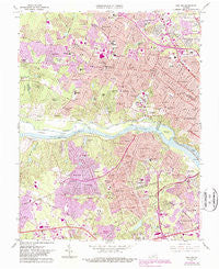 Bon Air Virginia Historical topographic map, 1:24000 scale, 7.5 X 7.5 Minute, Year 1964