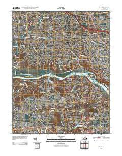 Bon Air Virginia Historical topographic map, 1:24000 scale, 7.5 X 7.5 Minute, Year 2010