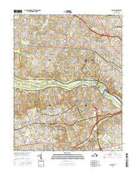 Bon Air Virginia Current topographic map, 1:24000 scale, 7.5 X 7.5 Minute, Year 2016