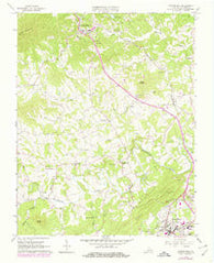 Boones Mill Virginia Historical topographic map, 1:24000 scale, 7.5 X 7.5 Minute, Year 1963