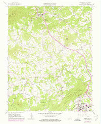 Boones Mill Virginia Historical topographic map, 1:24000 scale, 7.5 X 7.5 Minute, Year 1963