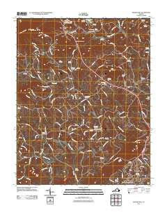 Boones Mill Virginia Historical topographic map, 1:24000 scale, 7.5 X 7.5 Minute, Year 2011