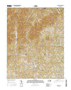 Boonsboro Virginia Current topographic map, 1:24000 scale, 7.5 X 7.5 Minute, Year 2016