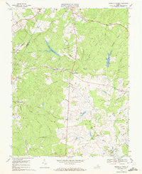 Boswells Tavern Virginia Historical topographic map, 1:24000 scale, 7.5 X 7.5 Minute, Year 1970