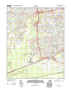 Bowers Hill Virginia Historical topographic map, 1:24000 scale, 7.5 X 7.5 Minute, Year 2013