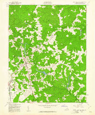 Bowling Green Virginia Historical topographic map, 1:24000 scale, 7.5 X 7.5 Minute, Year 1949