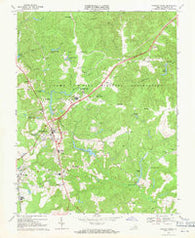 Bowling Green Virginia Historical topographic map, 1:24000 scale, 7.5 X 7.5 Minute, Year 1969
