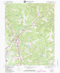 Bowling Green Virginia Historical topographic map, 1:24000 scale, 7.5 X 7.5 Minute, Year 1969