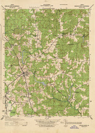 Bowling Green Virginia Historical topographic map, 1:31680 scale, 7.5 X 7.5 Minute, Year 1942