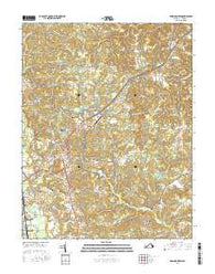 Bowling Green Virginia Current topographic map, 1:24000 scale, 7.5 X 7.5 Minute, Year 2016