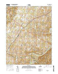 Boyce Virginia Current topographic map, 1:24000 scale, 7.5 X 7.5 Minute, Year 2016