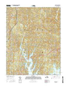 Boydton Virginia Current topographic map, 1:24000 scale, 7.5 X 7.5 Minute, Year 2016
