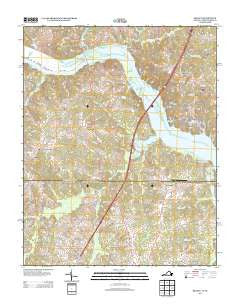 Bracey Virginia Historical topographic map, 1:24000 scale, 7.5 X 7.5 Minute, Year 2013