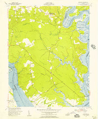 Brandon Virginia Historical topographic map, 1:24000 scale, 7.5 X 7.5 Minute, Year 1952