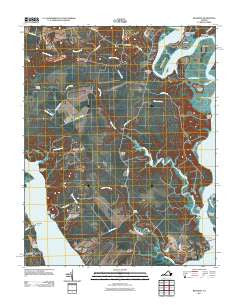 Brandon Virginia Historical topographic map, 1:24000 scale, 7.5 X 7.5 Minute, Year 2011