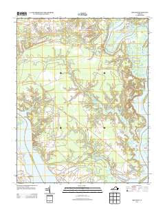 Brandon Virginia Historical topographic map, 1:24000 scale, 7.5 X 7.5 Minute, Year 2013
