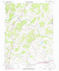 Brandy Station Virginia Historical topographic map, 1:24000 scale, 7.5 X 7.5 Minute, Year 1966