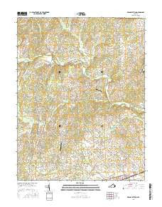 Brandy Station Virginia Current topographic map, 1:24000 scale, 7.5 X 7.5 Minute, Year 2016