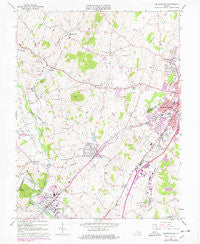 Bridgewater Virginia Historical topographic map, 1:24000 scale, 7.5 X 7.5 Minute, Year 1964