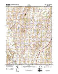 Bridgewater Virginia Historical topographic map, 1:24000 scale, 7.5 X 7.5 Minute, Year 2013