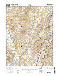 Bridgewater Virginia Current topographic map, 1:24000 scale, 7.5 X 7.5 Minute, Year 2016