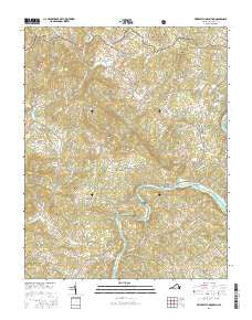 Brierpatch Mountain Virginia Current topographic map, 1:24000 scale, 7.5 X 7.5 Minute, Year 2016