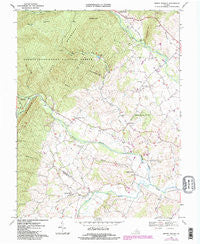 Briery Branch Virginia Historical topographic map, 1:24000 scale, 7.5 X 7.5 Minute, Year 1967