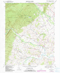 Briery Branch Virginia Historical topographic map, 1:24000 scale, 7.5 X 7.5 Minute, Year 1967