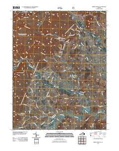 Briery Branch Virginia Historical topographic map, 1:24000 scale, 7.5 X 7.5 Minute, Year 2011