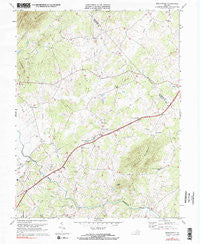Brightwood Virginia Historical topographic map, 1:24000 scale, 7.5 X 7.5 Minute, Year 1971