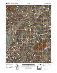 Brightwood Virginia Historical topographic map, 1:24000 scale, 7.5 X 7.5 Minute, Year 2010