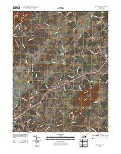 Brightwood Virginia Historical topographic map, 1:24000 scale, 7.5 X 7.5 Minute, Year 2010