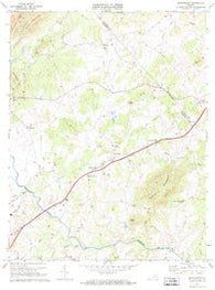 Brightwood Virginia Historical topographic map, 1:24000 scale, 7.5 X 7.5 Minute, Year 1971