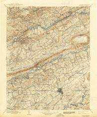 Bristol Virginia Historical topographic map, 1:125000 scale, 30 X 30 Minute, Year 1902