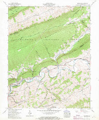 Broadford Virginia Historical topographic map, 1:24000 scale, 7.5 X 7.5 Minute, Year 1958