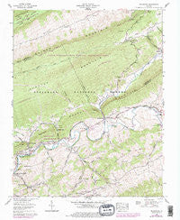 Broadford Virginia Historical topographic map, 1:24000 scale, 7.5 X 7.5 Minute, Year 1958
