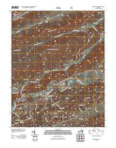 Broadford Virginia Historical topographic map, 1:24000 scale, 7.5 X 7.5 Minute, Year 2011