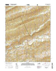 Broadford Virginia Current topographic map, 1:24000 scale, 7.5 X 7.5 Minute, Year 2016