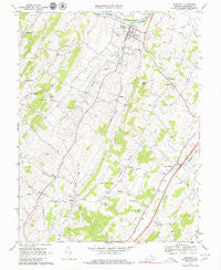 Broadway Virginia Historical topographic map, 1:24000 scale, 7.5 X 7.5 Minute, Year 1967