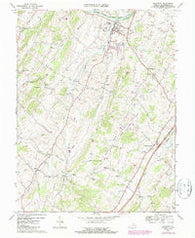 Broadway Virginia Historical topographic map, 1:24000 scale, 7.5 X 7.5 Minute, Year 1967