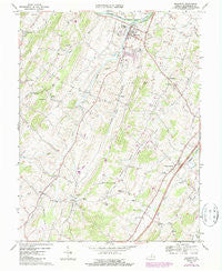 Broadway Virginia Historical topographic map, 1:24000 scale, 7.5 X 7.5 Minute, Year 1967
