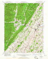 Broadway Virginia Historical topographic map, 1:62500 scale, 15 X 15 Minute, Year 1947